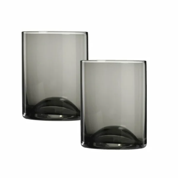 Blomus WAVE Trinkglas 2er Set – 2 Gläser à 300 Ml – Schwarz 1