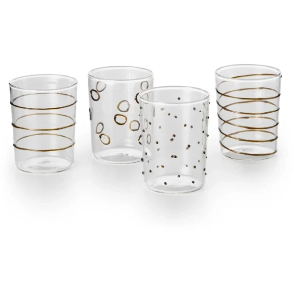 Philippi Polar Gläser – 4er Set – 4er-Set – 8x8x10 Cm – Swirl 3