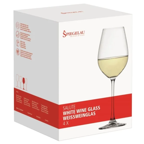SPIEGELAU Salute Weißweinglas 4er Set – 4 X 465 Ml – Transparent 5