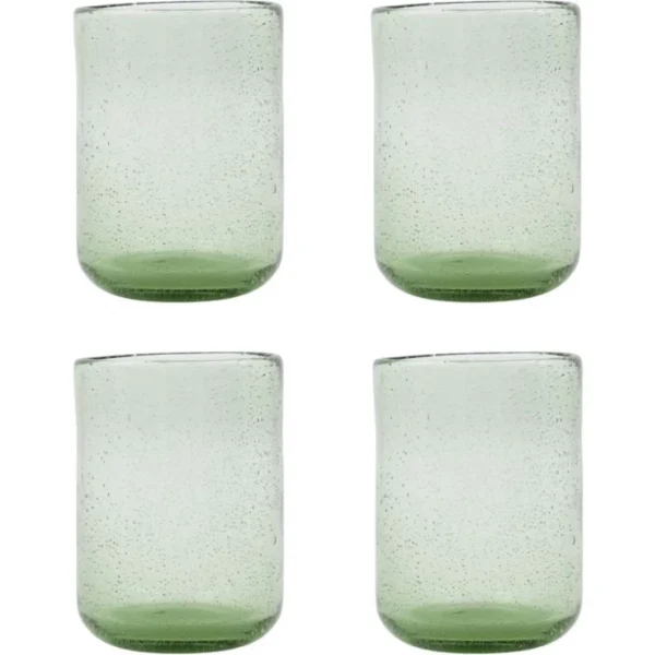 House Doctor Rich Glas – 4er-Set – 4er-Set – Ø 9,5 Cm – Höhe 11 Cm – Hellgrün 3