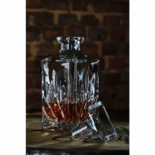 Nachtmann Noblesse Whisky-Set 3-tlg – Dekanter (750 Ml) + 2 Gläser (295 Ml) – Kristall 3