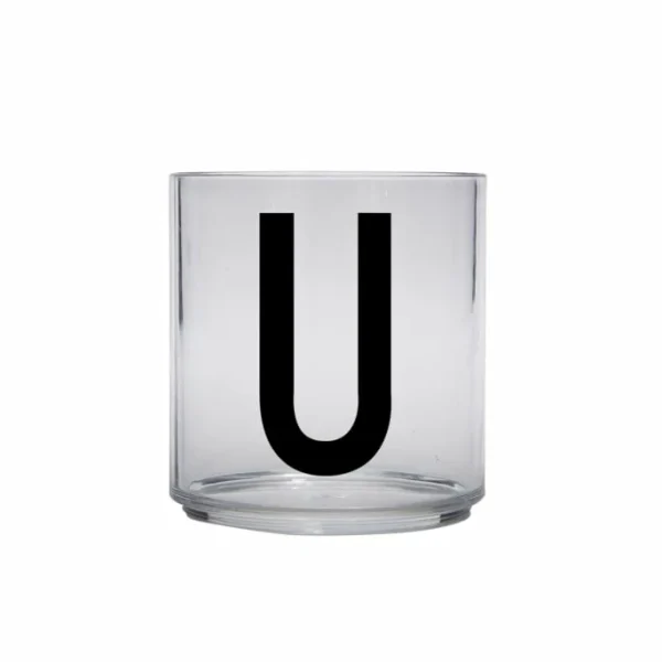 Design Letters KIDS PERSONAL DRINKING GLASS Trinkglas – Höhe 7,3 Cm – Ø 7,4 Cm – U – Tritanglas 1