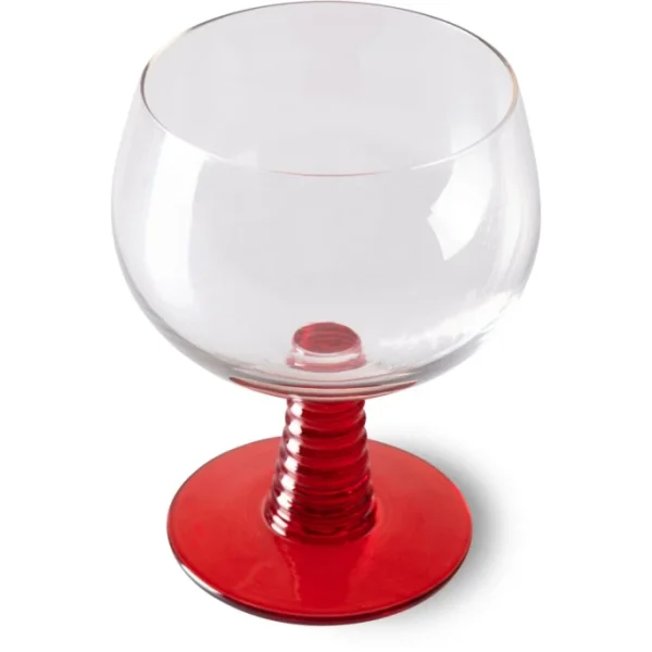HK Living Swirl Weinglas Low – 8er-Set – 8er-Set à 350 Ml – Red 3
