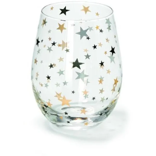 Philippi Stardust Rotweingläser – 6er-Set – 6er Set – 9,4×9,4 Cm – Höhe 12 Cm – Klar 1